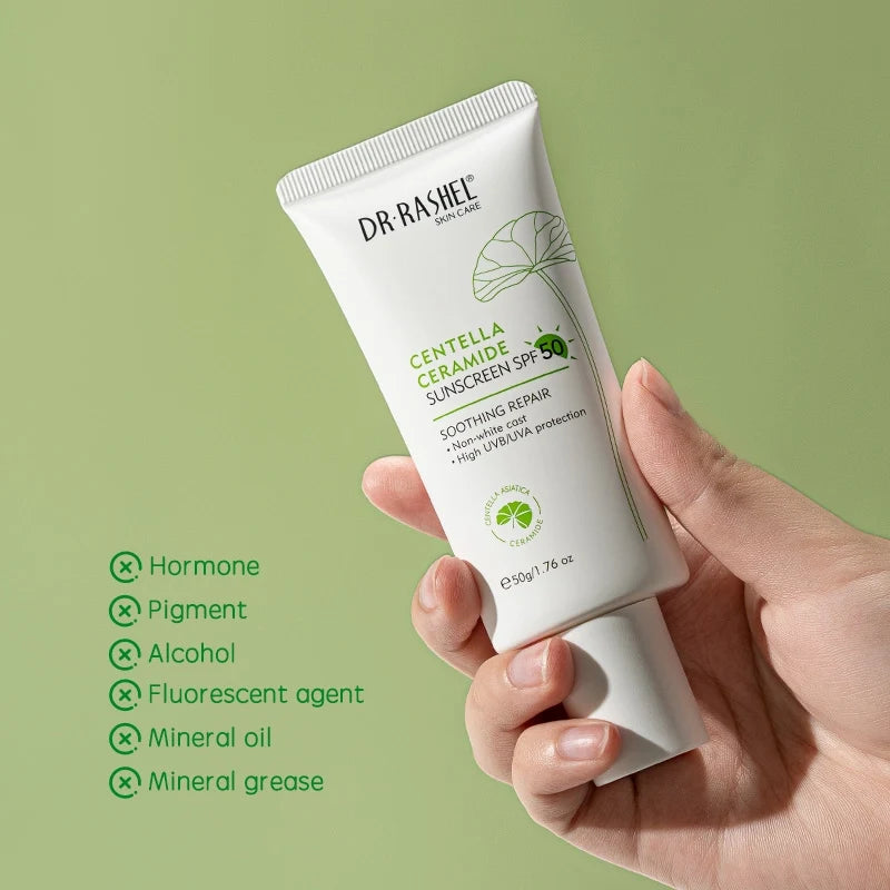 Dr. Rashel Centella Ceramide Sunscreen SPF 50 – Broad Spectrum Daily UV Protection