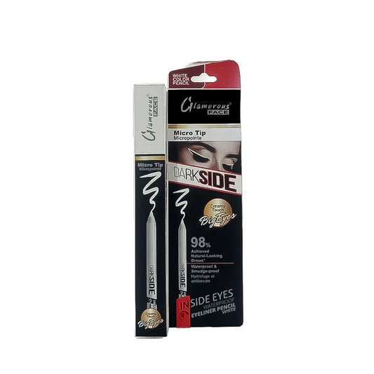 Glamorous Face Dark Side Waterproof Eyeliner Kajal Pencil White