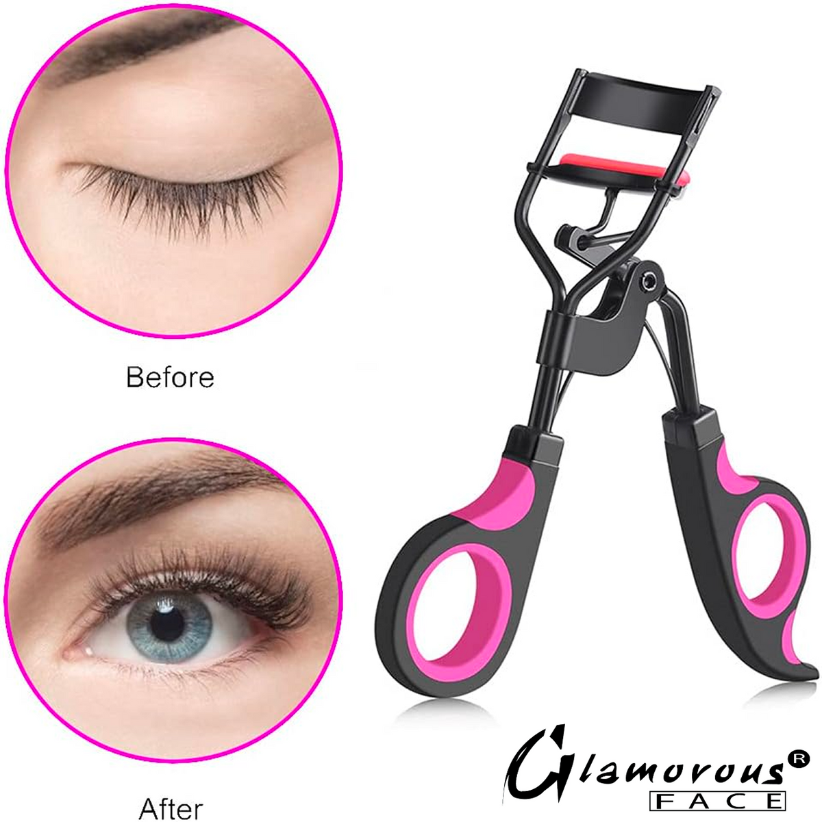 Glamorous Face Pro Lash Curler With Silicone Rubber