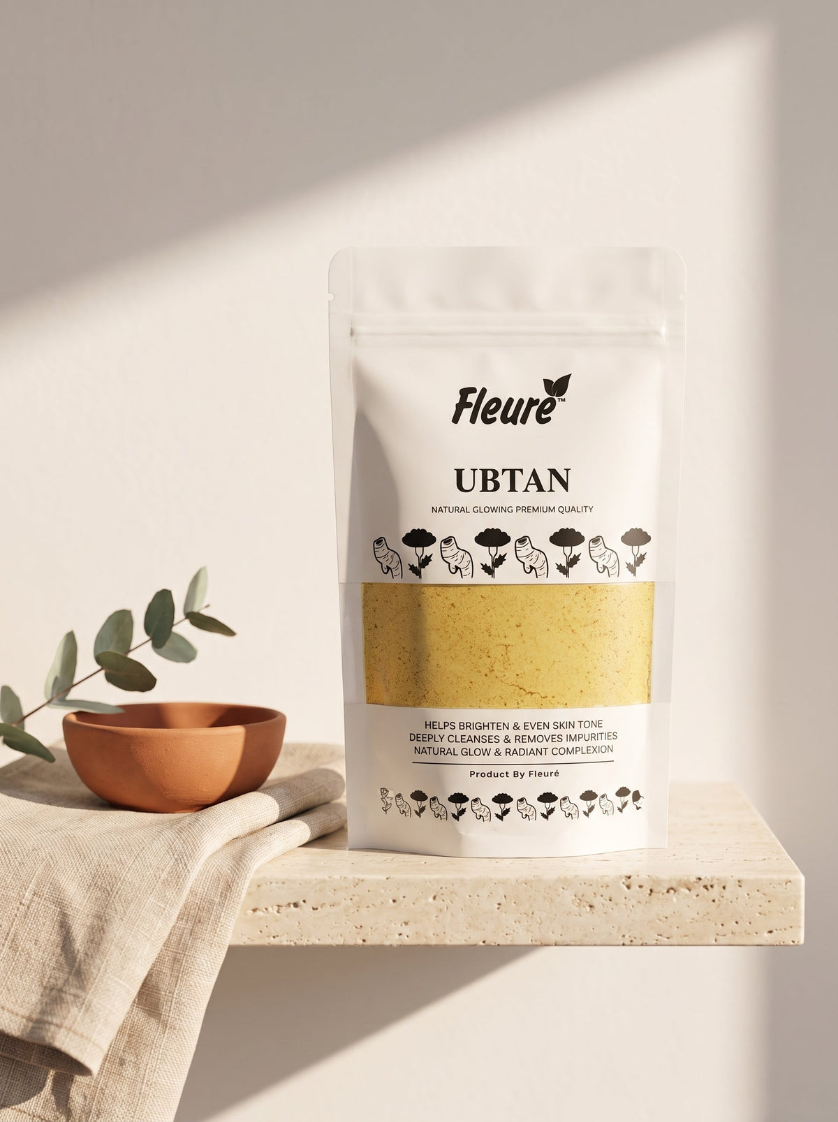 Fleure Ubtan Face Mask for Glowing Skin