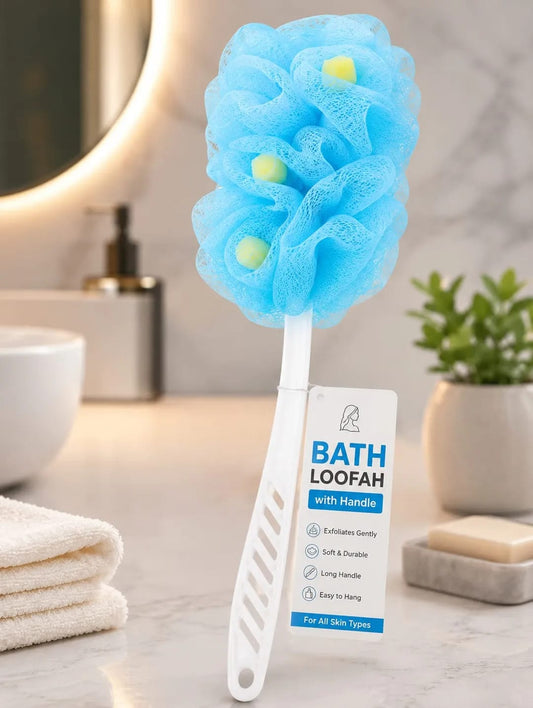 Long Handle Loofah Body Scrubber Brush