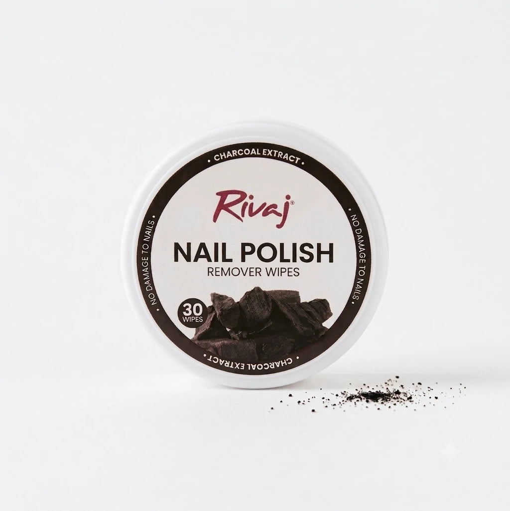 Nail Polish Remover Wipes - Charcoal Extract