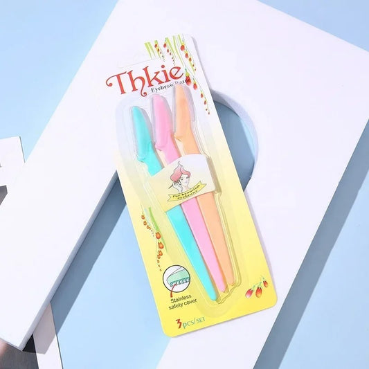 Pack of 3 Tinkle Eyebrow Razors & Facial Hair Removers