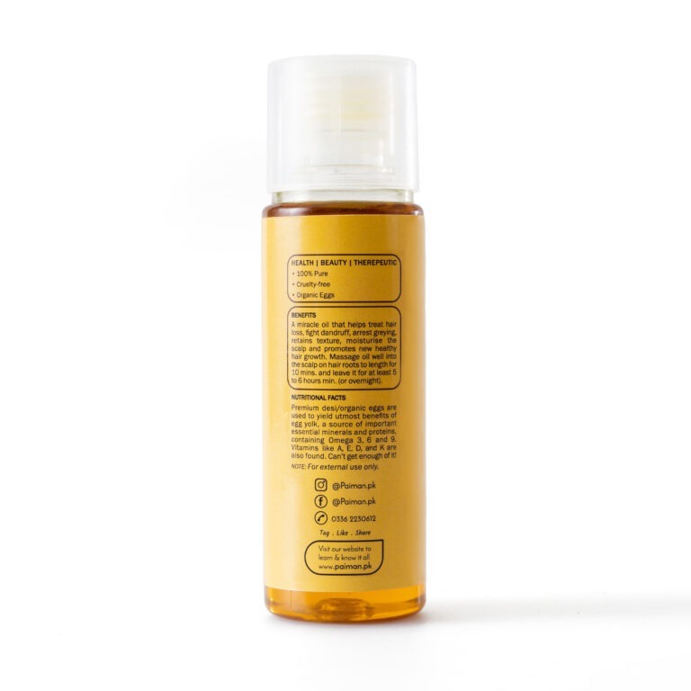 Pure Traditional Egg Yolk Oil for Hair Growth & Skin