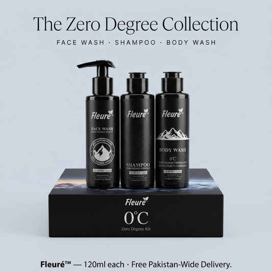 Zero Degree Kit - Menthol Face Wash, Body Wash & Shampoo