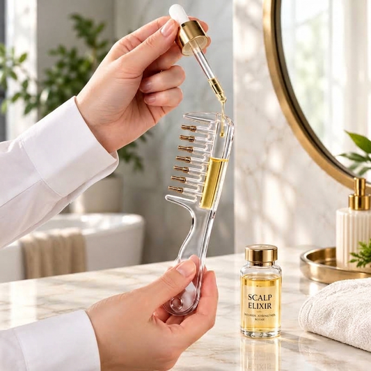 Refillable Scalp Liquid Applicator Comb Hair Serum & Oil Dispenser