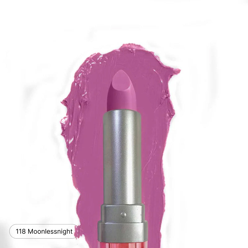 Glamorous Face Matte Lipstick Vitamin E & Aloe Vera Extracts (Pink Case) (40 Colors)