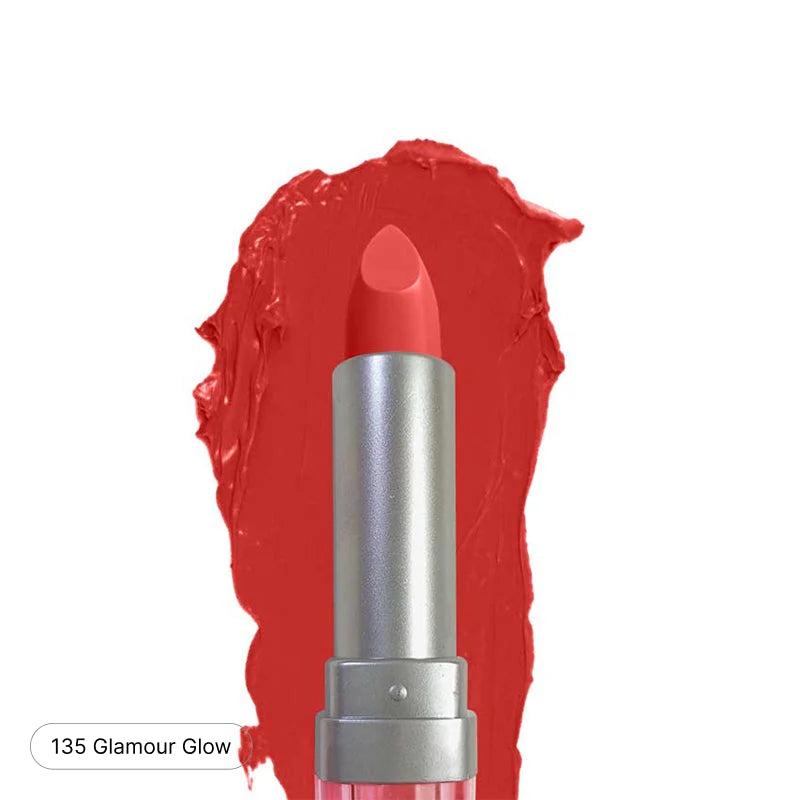 Glamorous Face Matte Lipstick Vitamin E & Aloe Vera Extracts (Pink Case) (40 Colors)