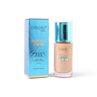 emelie® Paris Matt Base Stay On 24H Full Coverage Foundation SPF20