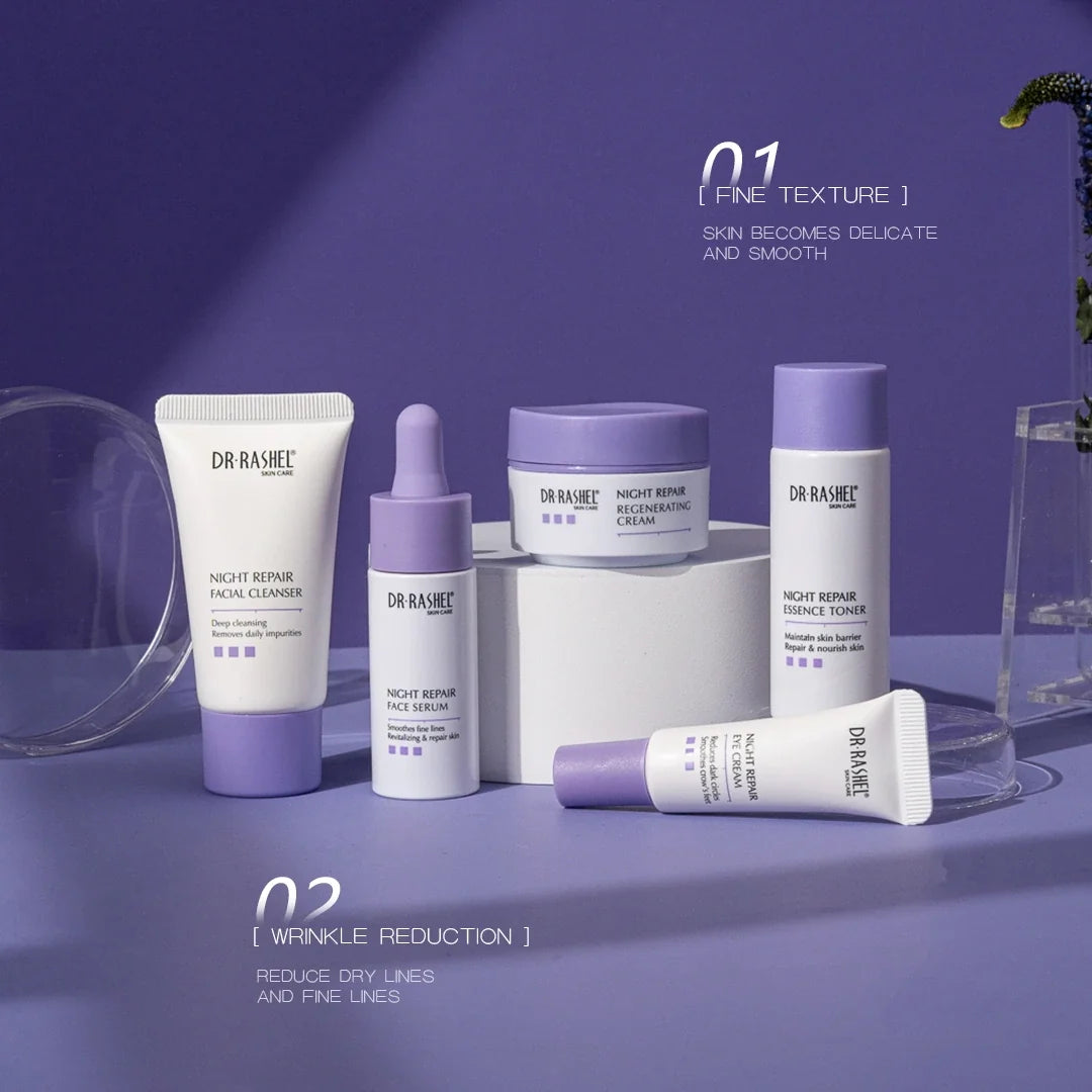 DR.RASHEL Retinol Night Repair Youth-Activating Skin Care Travel Set (5-Piece)