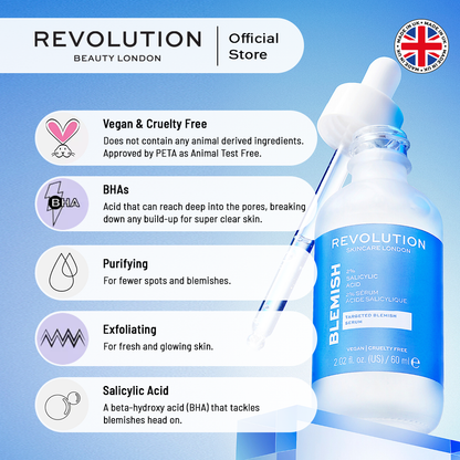 Revolution Skincare 2% Salicylic Acid BHA Anti Blemish Serum