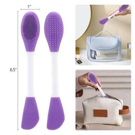 2 in 1 Silicone Face Mask Applicator & Facial Cleansing Brush