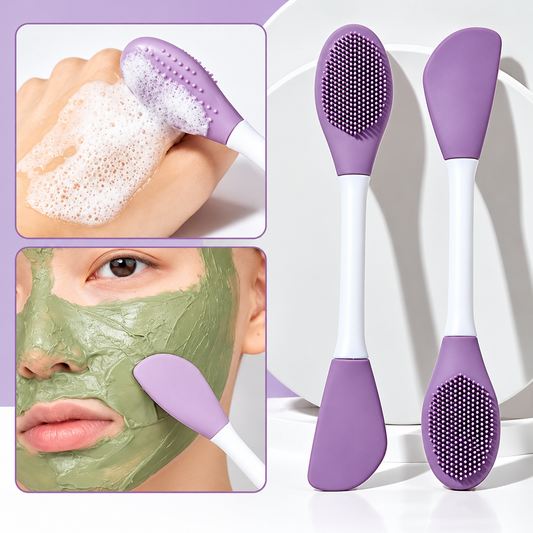 2 in 1 Silicone Face Mask Applicator & Facial Cleansing Brush
