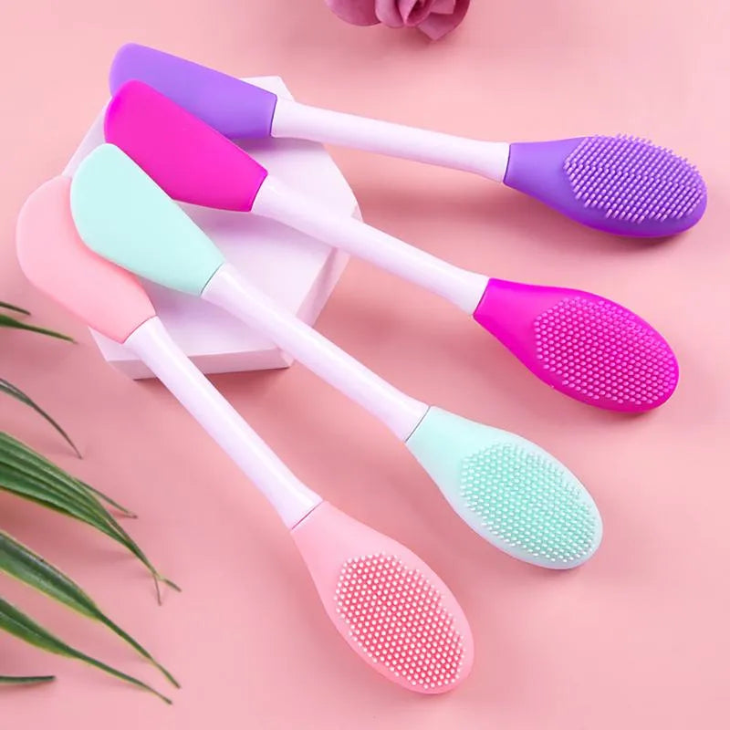 2 in 1 Silicone Face Mask Applicator & Facial Cleansing Brush