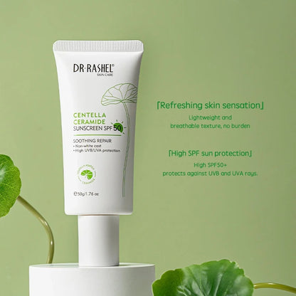 Dr. Rashel Centella Ceramide Sunscreen SPF 50 – Broad Spectrum Daily UV Protection