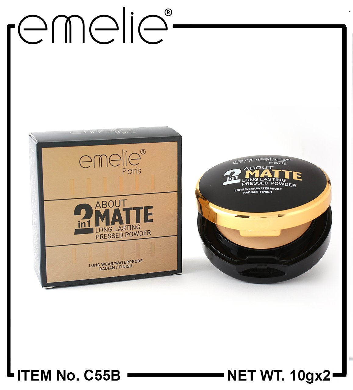 2 in 1 Matte Pressed Powder