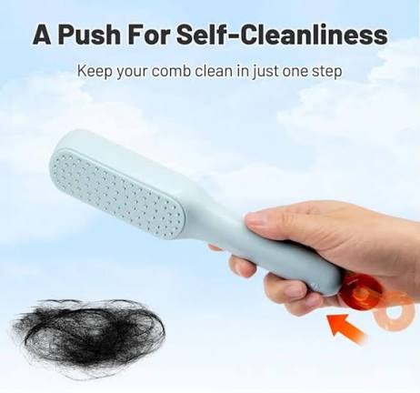 3D Self-Cleaning Hair Brush | Retractable Airbag Scalp Massager