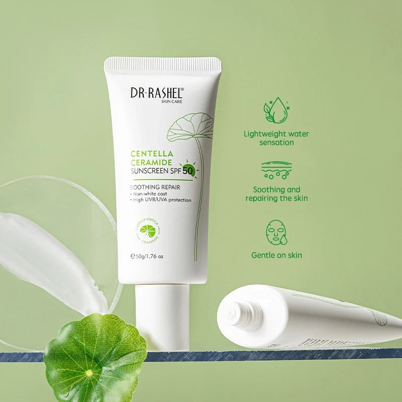 Dr. Rashel Centella Ceramide Sunscreen SPF 50 – Broad Spectrum Daily UV Protection