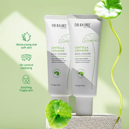 DR.RASHEL Centella & Ceramide Facial Cleanser | Soothing Repair | Deep Cleansing & Oil Control | 120g