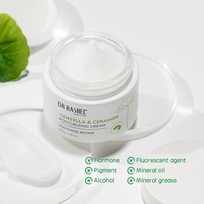 DR.RASHEL Centella & Ceramide Moisturizing Cream | Soothing Repair | Long-Lasting Hydration | 50g