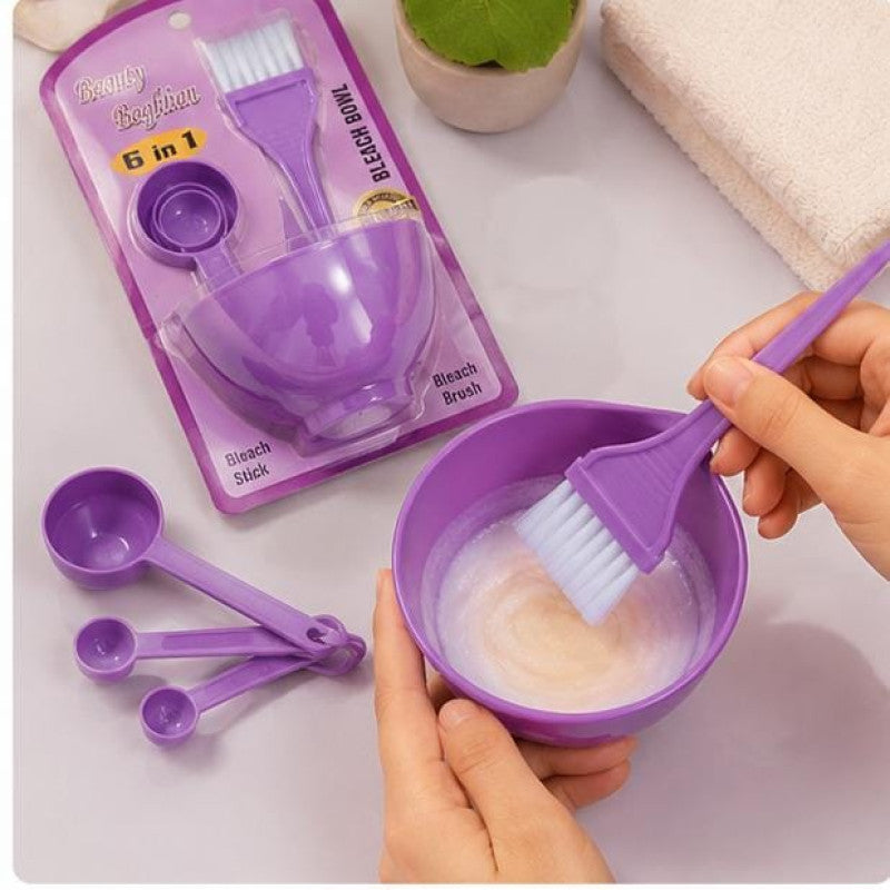 6 in 1 Facial & Bleach Mask Mixing Bowl Kit