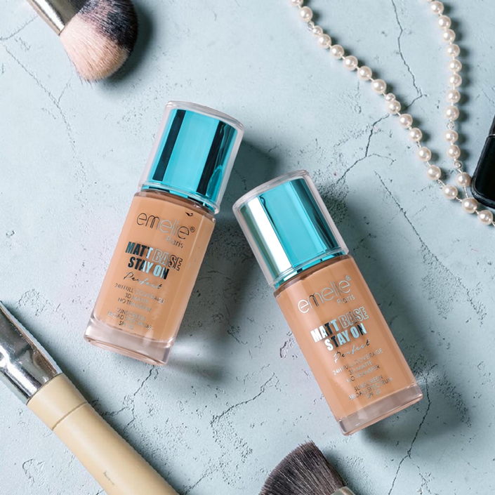 emelie® Paris Matt Base Stay On 24H Full Coverage Foundation SPF20