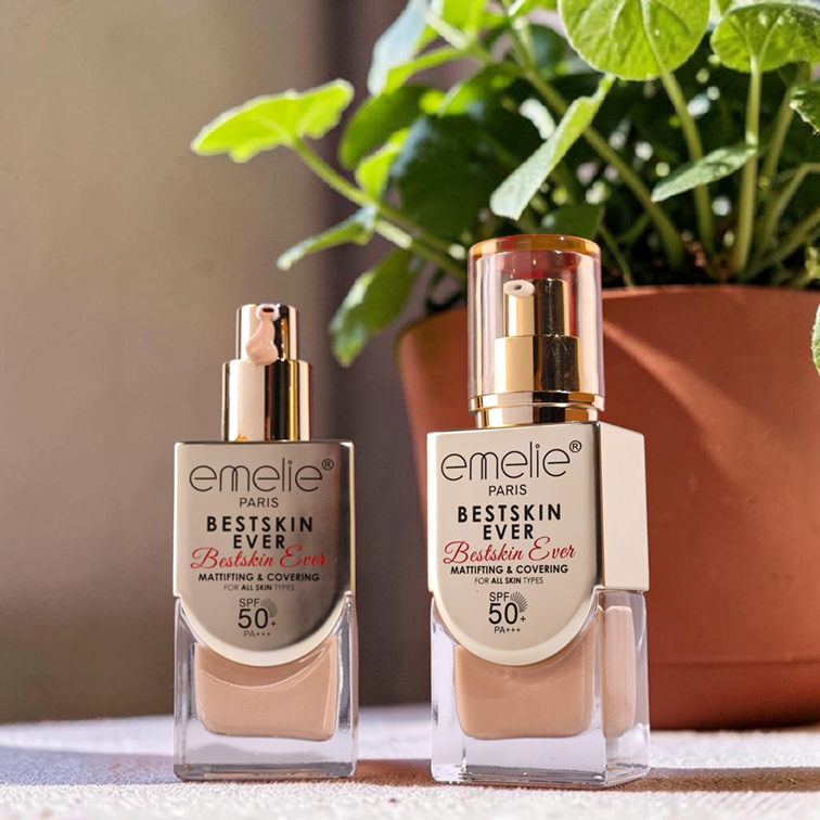 emelie® Paris BESTSKIN EVER Mattifying & Covering Foundation SPF50 PA++++