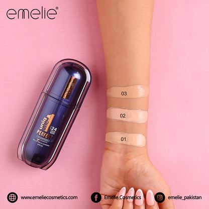 emelie® Paris Unique One 24 Hour Makeup Wear Foundation SPF20