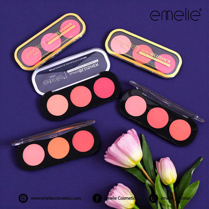 emelie® Paris Superblusher - 3 - Color Ultimate Blush Palette