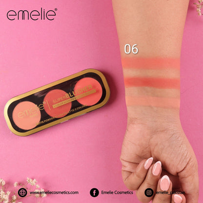 emelie® Paris Superblusher - 3 - Color Ultimate Blush Palette