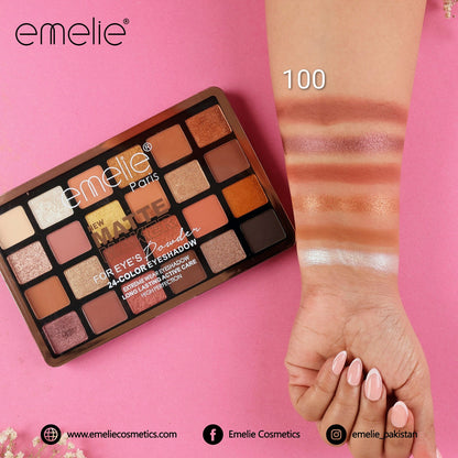 emelie® Matte Maker for Eye’s 24-Color Eyeshadow Palette