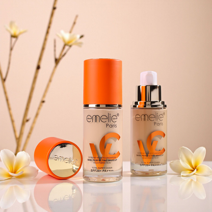 emelie® Paris Extreme Wear Foundation – Skin Perfecting Makeup High Perfection SPF20+ PA++++