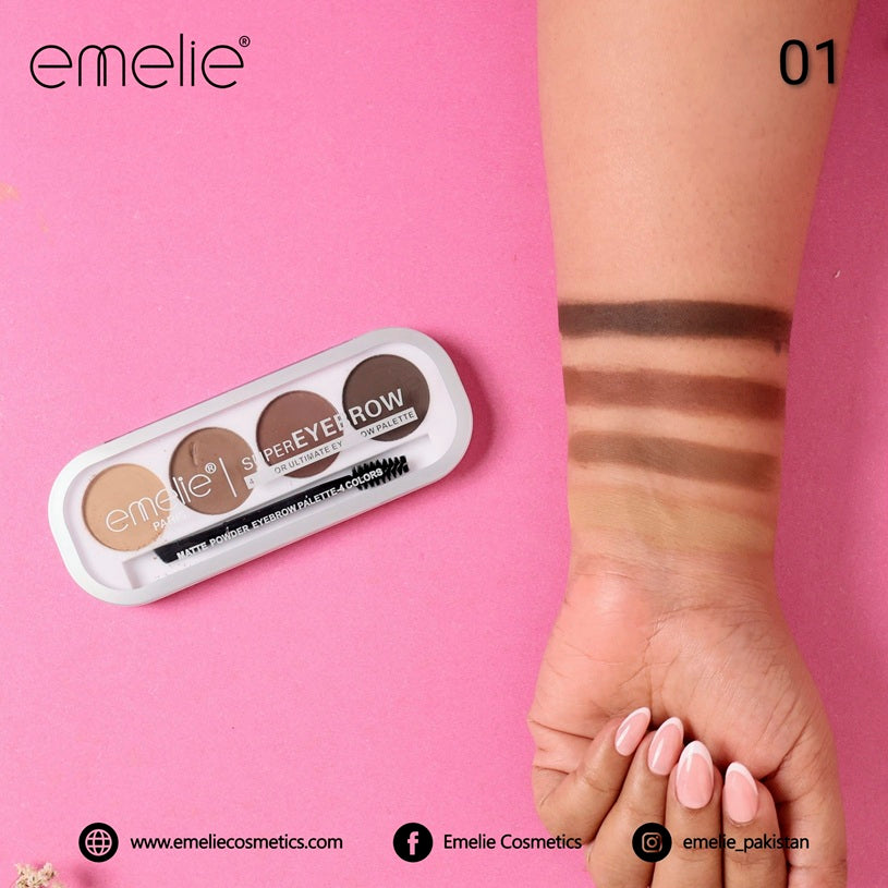 emelie® Paris SUPEREYEBROW 4-Color Ultimate Eyebrow Palette