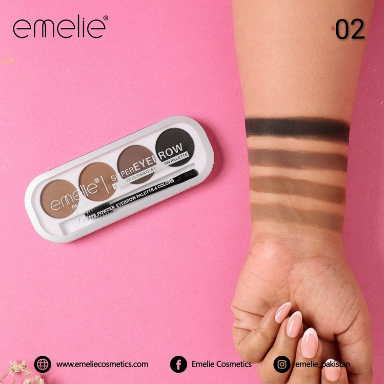 emelie® Paris SUPEREYEBROW 4-Color Ultimate Eyebrow Palette