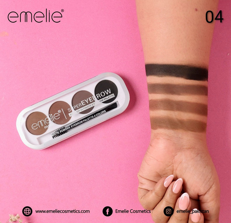 emelie® Paris SUPEREYEBROW 4-Color Ultimate Eyebrow Palette