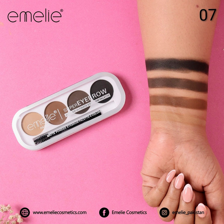 emelie® Paris SUPEREYEBROW 4-Color Ultimate Eyebrow Palette