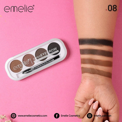 emelie® Paris SUPEREYEBROW 4-Color Ultimate Eyebrow Palette