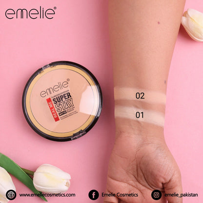 REAL ME Super Stay Matte Pressed Powder with Flawless Coverage (20g)