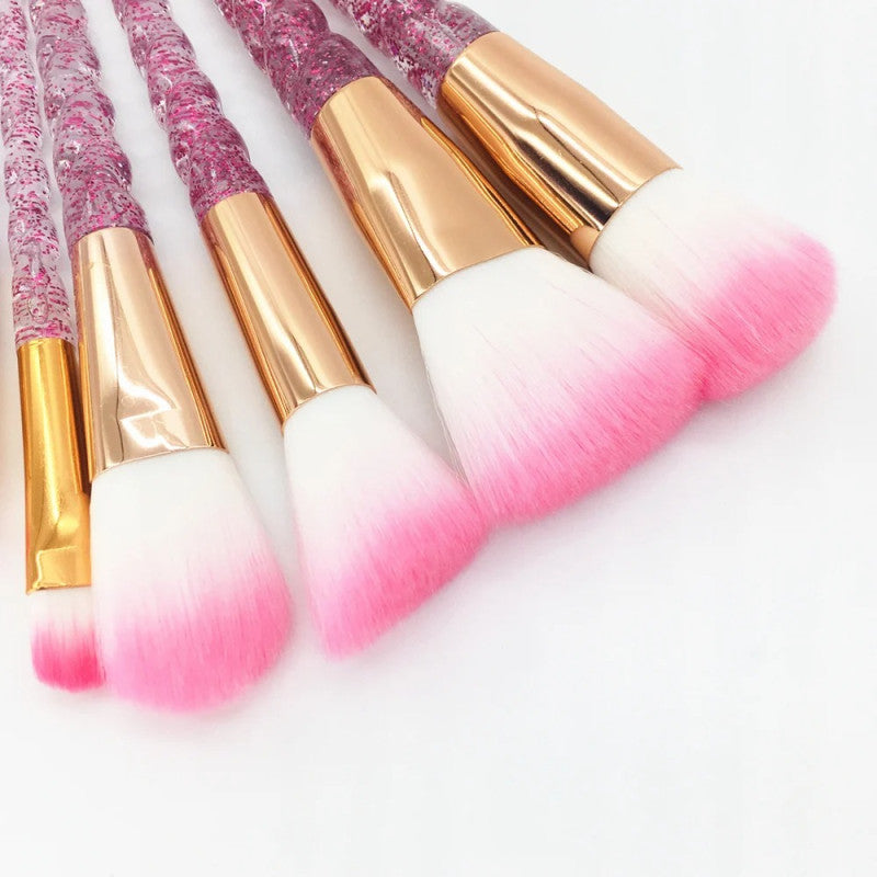 7Pcs Creative Crystal Glitter Makeup Brush Set