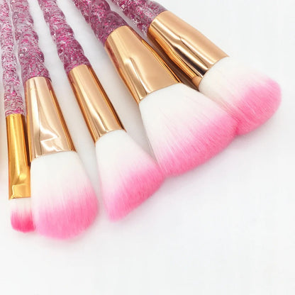 7Pcs Creative Crystal Glitter Makeup Brush Set