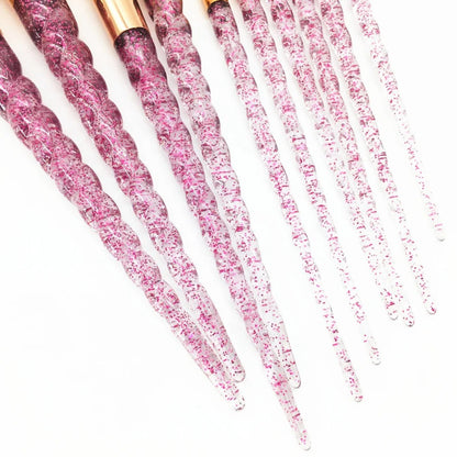 7Pcs Creative Crystal Glitter Makeup Brush Set