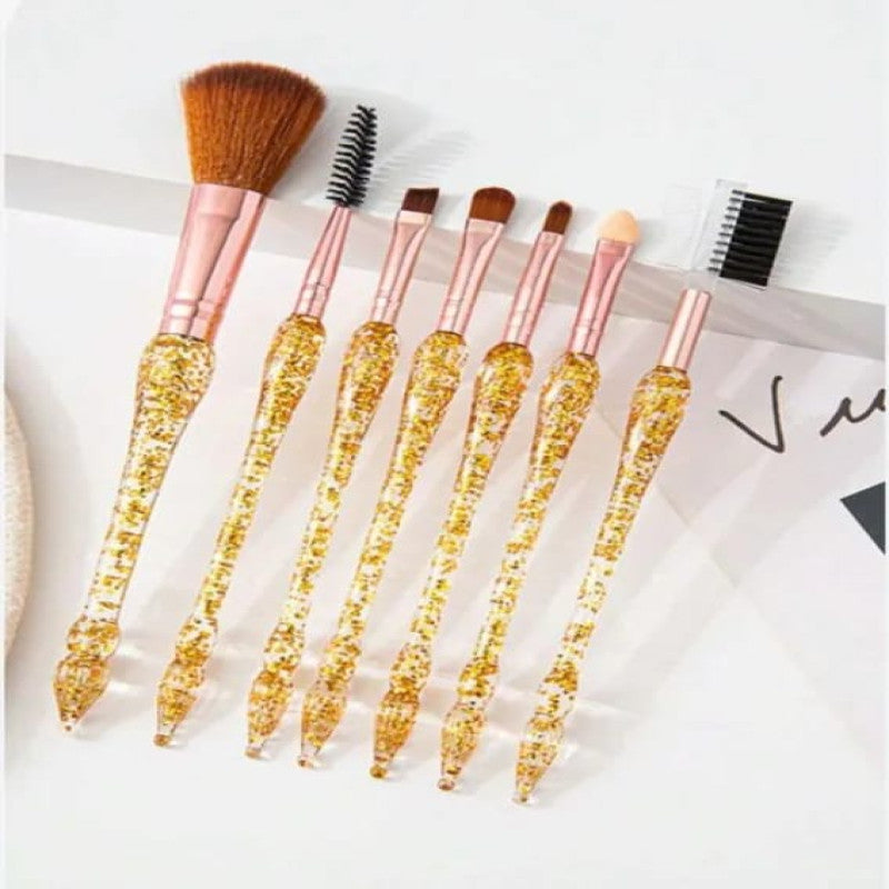 7Pcs Creative Crystal Glitter Makeup Brush Set