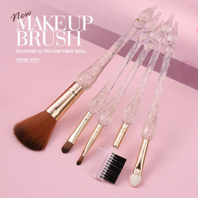 7Pcs Creative Crystal Glitter Makeup Brush Set