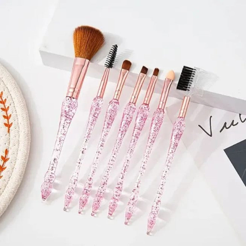 7Pcs Creative Crystal Glitter Makeup Brush Set