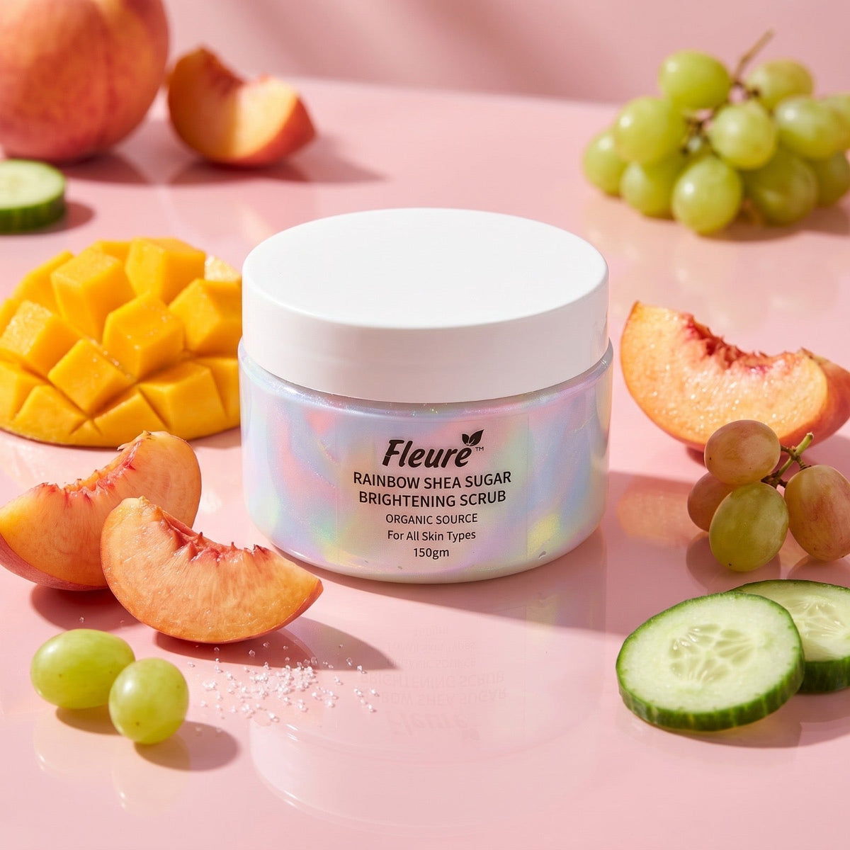 Rainbow Shea Sugar Brightening Scrub for Smooth Glow