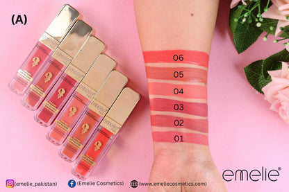 emelie® Paris Creamy Lip Gloss - Color Revolution Liquid Lipstick