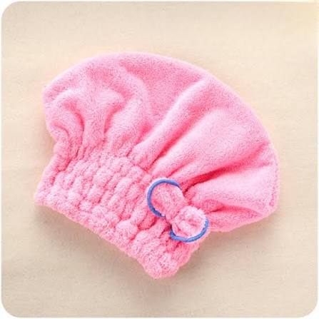 Absorbent Thickened Bow Shower Cap & Rapid Hair Drying Wrap