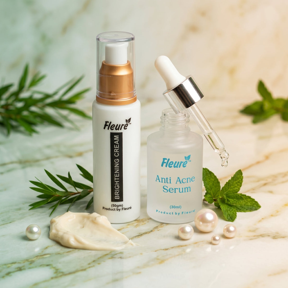 Acne & Brightening Cream DUO - Clear Glow Solution
