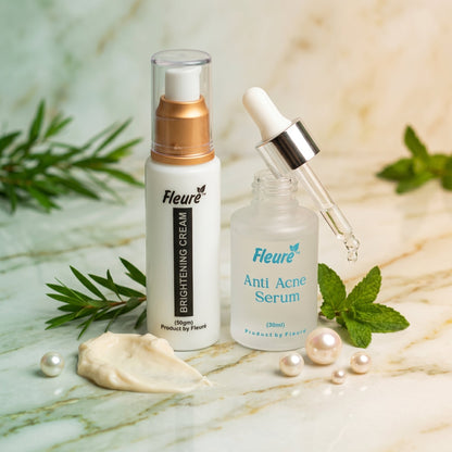 Acne & Brightening Cream DUO - Clear Glow Solution
