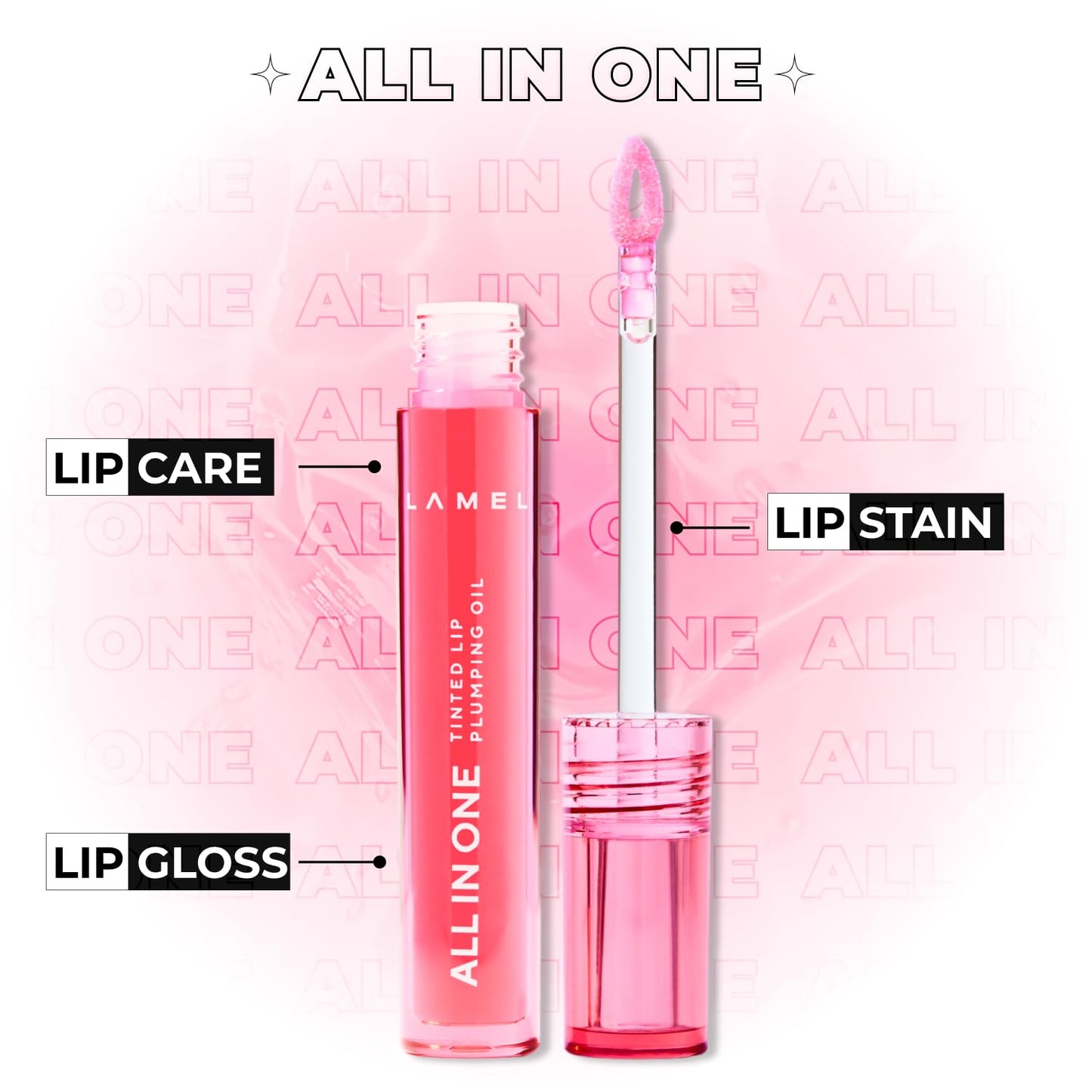 LAMEL All in One Lip Tinted Plumping Oil